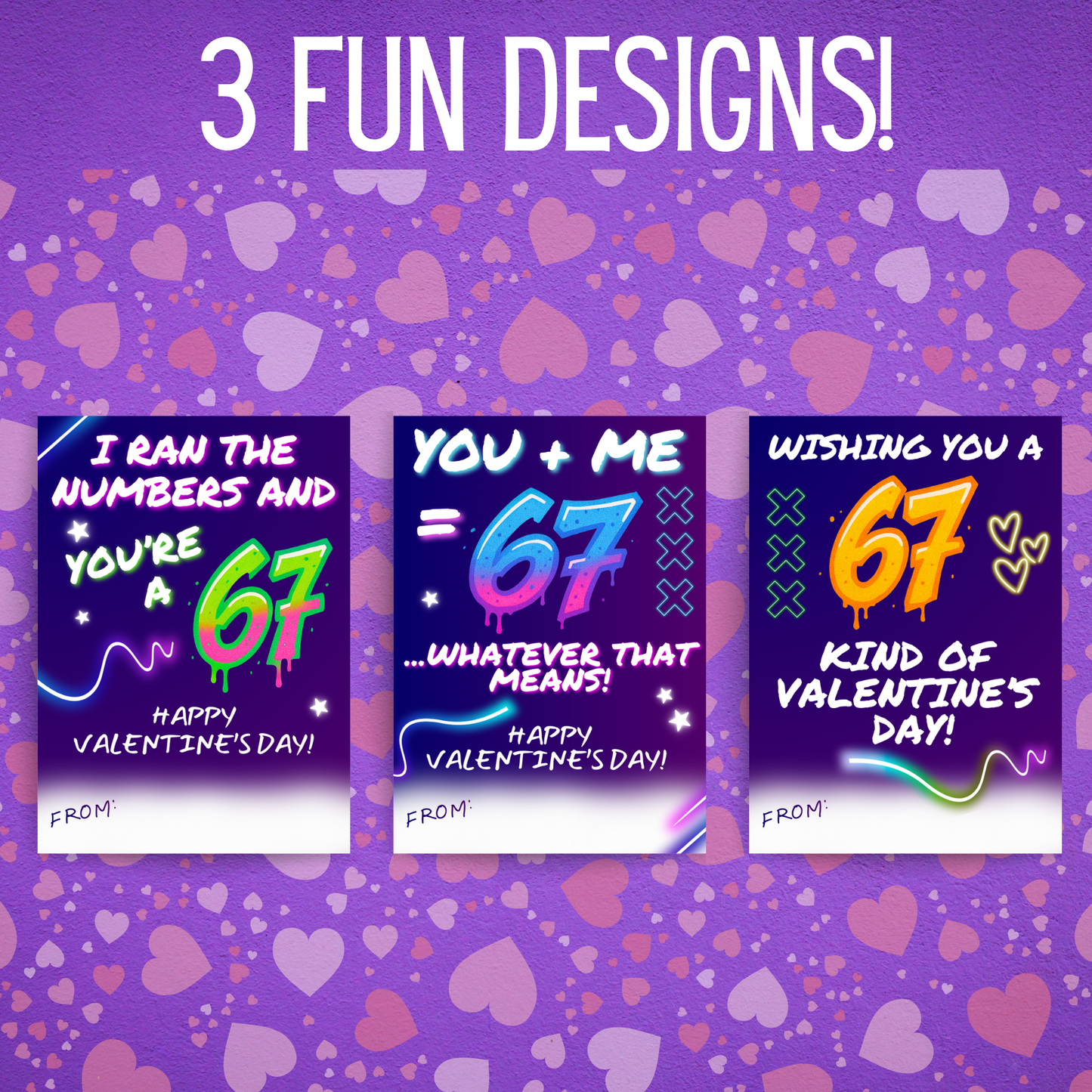Trendy 67 slang Valentine printables for older kids and middle school parties