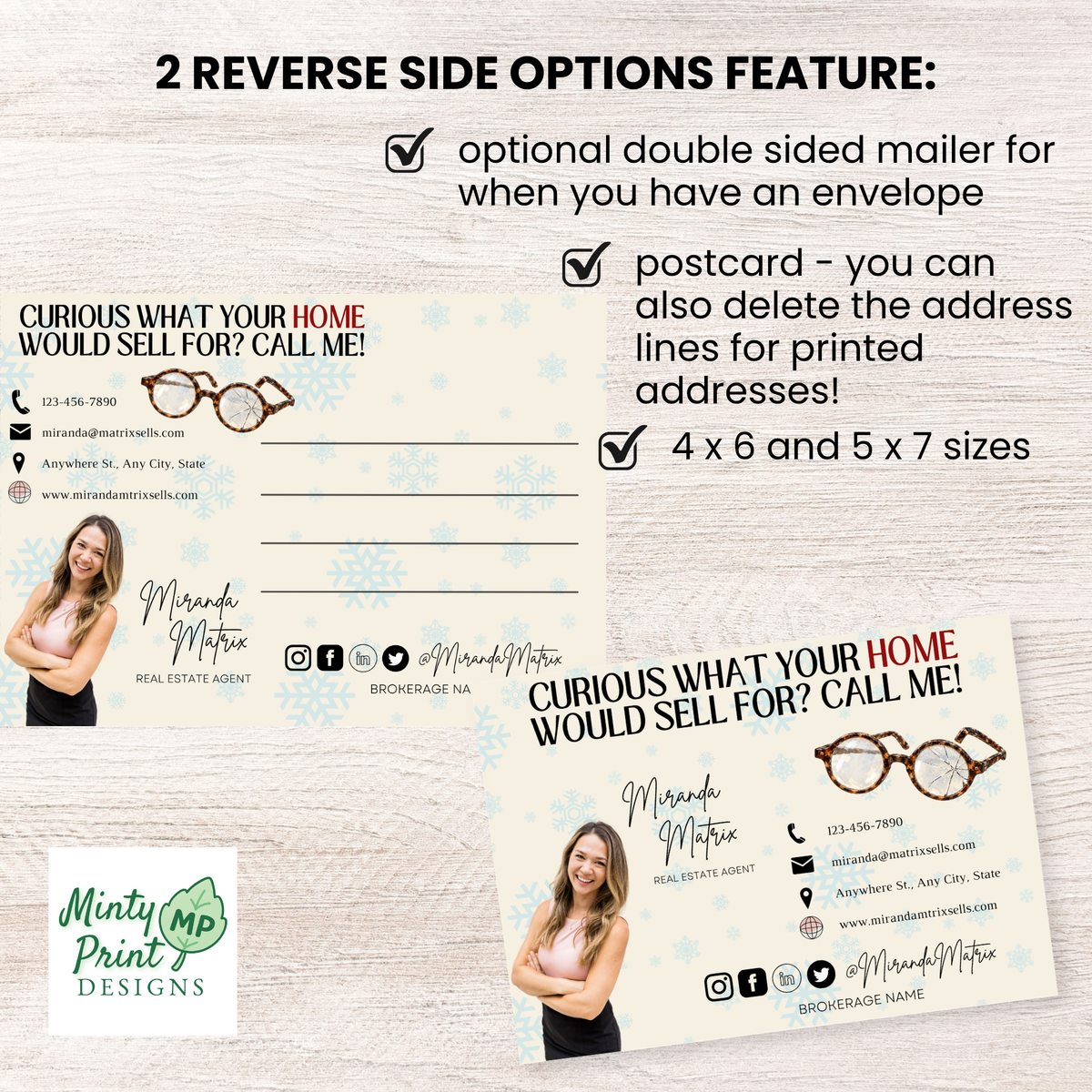 Triple Dog Dare Christmas Realtor Postcard | Ready to Sell Holiday Rea ...