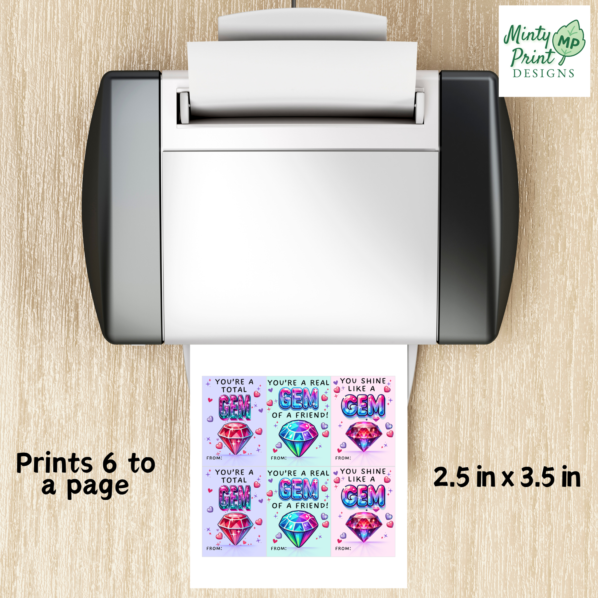 allergy friendly classroom valentines gem theme