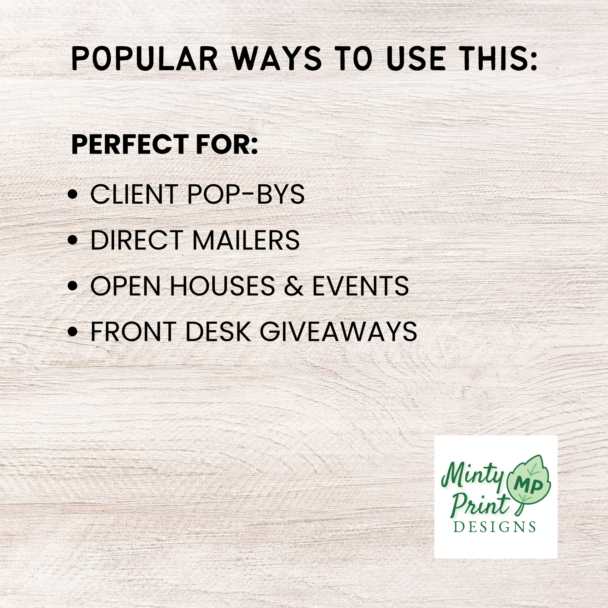 Customizable real estate Father’s Day mailer template with agent branding and social media icons.
