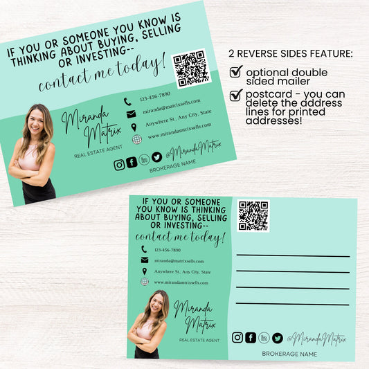 Energy Efficient Home Realtor Postcard: Spring/Summer Marketing (Digital Download)