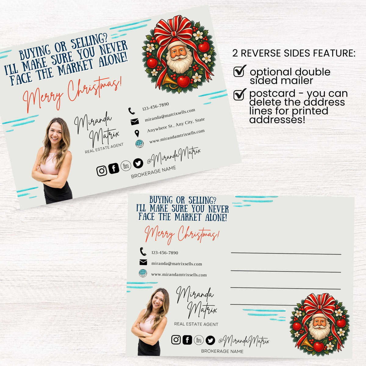 Home Alone Inspired Christmas Realtor Postcard | Searching for a Home Holiday Card | 5x7 & 4x6 Real Estate Marketing Template